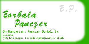 borbala panczer business card